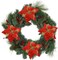 4E's Novelty 15 Pcs Red Velvet Poinsettia Christmas Decorations with Clips, 8.5" Artificial Poinsettia Flowers for Christmas Tree Ornaments, Wreaths, Garlands & Holiday Décor